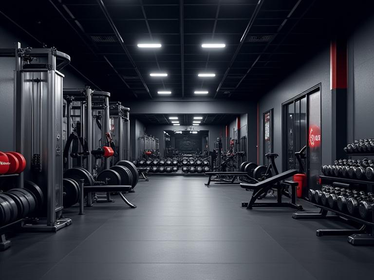 24/7 gym Umeå - moderna styrketräningszonen med fri tillgång